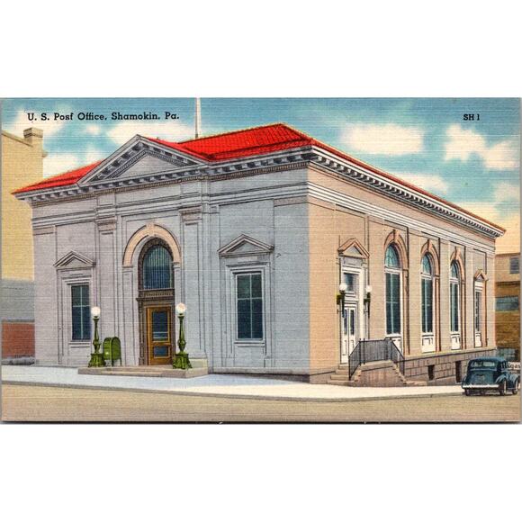 None and/or Unknown Other - US Post Office Shamokin PA Vintage Postcard SPF29